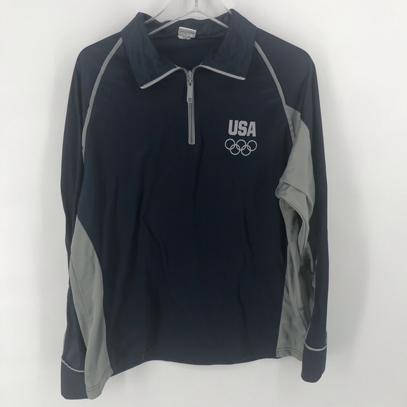 USA Olympic 1/2 Zip Pullover Men’s Medium - Picture 1 of 8